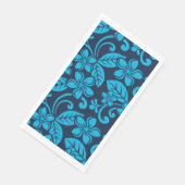 ?PLUMERIA (Blau x 2) Serviette (Ecke)