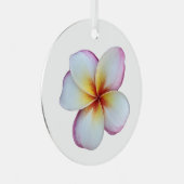 Plumeria Bloom Metal Ornament Aus Metall (Vorderseite Rechts)