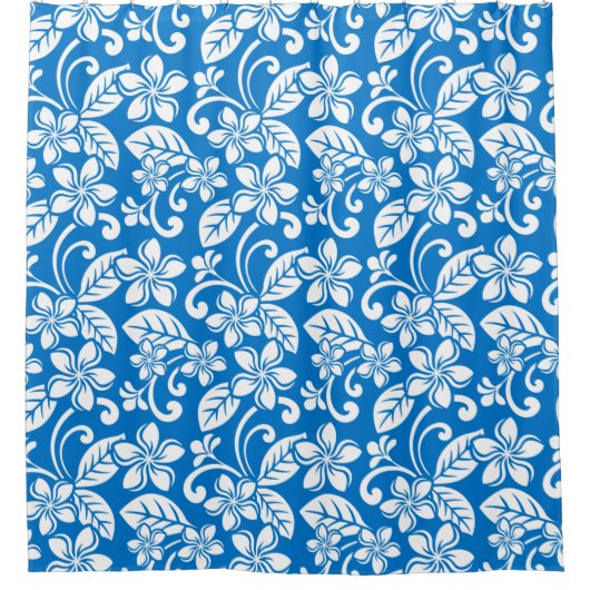 PLUMERIA (BLUE SKY) DUSCHVORHANG (Vorderseite)