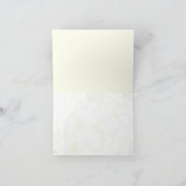 Plumeria blühen leeres danken Ihnen Karten (Innenseite)