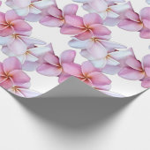 Plumeria blüht in Rosa Geschenkpapier (Ecke)