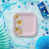 Plumeria blüht pappteller (Party)