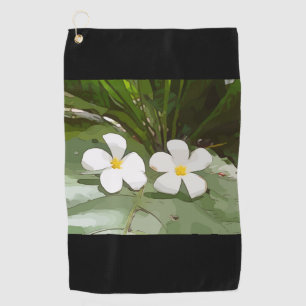 Plumeria-Blume Golfhandtuch