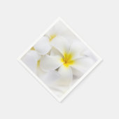 Plumeria Blume Hawaiianische Frangipani Blume Serviette (Ecke)