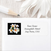 Plumeria-Blume Rücksendeadressen-Aufkleber (Insitu)