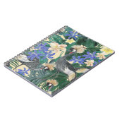 Plumeria Blumen, Aquarell Nahtlos. Notizblock (Linke Seite)