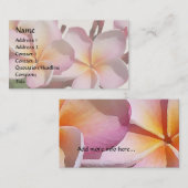 Plumeria-Blumen-Geschäfts-Karte Visitenkarte (Vorne/Hinten)