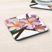 Plumeria-Blumen-Korken-Untersetzer Getränkeuntersetzer (Linke Seite)