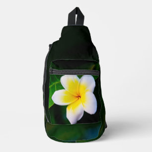 Plumeria-Blumenfotografie Crossbody Bag