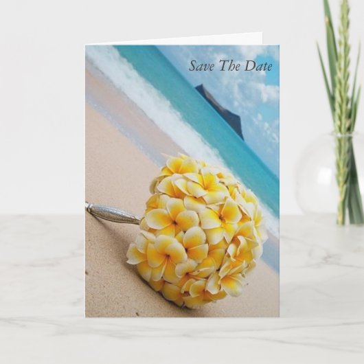 Plumeria-Blumenstrauß-Hochzeits-Einladung Einladung (Vorderseite)