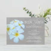Plumeria Bridal Dusche Einladungen (Stehend Vorderseite)