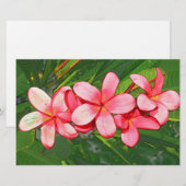 Plumeria Briefpapier (Vorne/Hinten)
