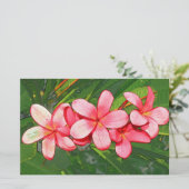 Plumeria Briefpapier (Stehend Vorderseite)