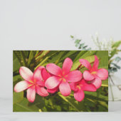Plumeria Briefpapier (Stehend Vorderseite)