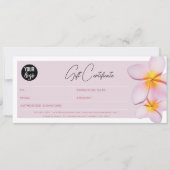 Plumeria Business Logo Geschenkgutschein (Vorderseite)