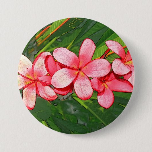 Plumeria Button (Vorderseite)
