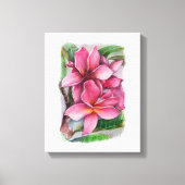Plumeria Canvas Print Leinwanddruck (Vorderseite)