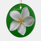 Plumeria Christmas Holiday Ornament (Links)