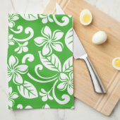 PLUMERIA (CITRUS GRÜNE) GESCHIRRTUCH (Viertel Falte)