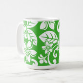 PLUMERIA (CITRUS GRÜNE) KAFFEETASSE (Vorderseite Links)