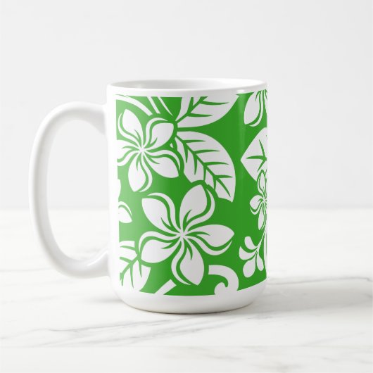 PLUMERIA (CITRUS GRÜNE) KAFFEETASSE (Links)