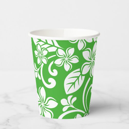 PLUMERIA (CITRUS GRÜNE) PAPPBECHER (Links)