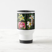 Plumeria-Collage Reisebecher (Mittel)