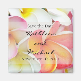 Plumeria Color Save the Date Magnet