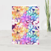 Plumeria Colorful Tropical Blume Card Karte (Vorderseite)