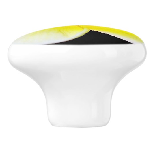 Plumeria Drawer Keramikknauf (Seitenansicht)