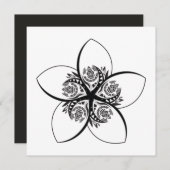 PLUMERIA EINLADUNG (Vorne/Hinten)