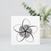 PLUMERIA EINLADUNG (Stehend Vorderseite)