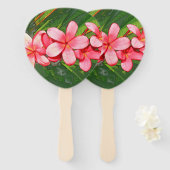 Plumeria Fächer (Vorne und Hinten)
