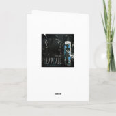 Plumeria Feiertagskarte (Rückseite)