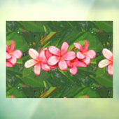 Plumeria Fensteraufkleber (Blatt 3)