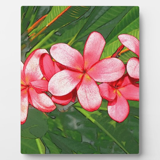 Plumeria Fotoplatte (Vorderseite)