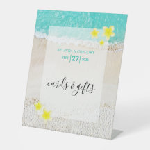 Plumeria Frangipani Beach Wedding Cards Geschenke