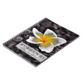 Plumeria Frangipani Hawaii Blume Notizblock (Linke Seite)
