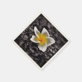 Plumeria Frangipani Hawaii Blume Serviette (Ecke)