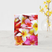 Plumeria Frangipani Hawaii Flower Customized Karte (Gelbe Blume)