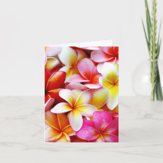 Plumeria Frangipani Hawaii Flower Customized Karte
