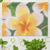 Plumeria Frangipani Tropical Küchendekor Handtuch (Gefaltet)