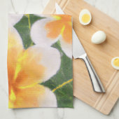 Plumeria Frangipani Tropical Küchendekor Handtuch (Viertel Falte)