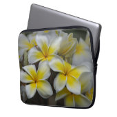 Plumeria, gelbe Blumenfotografie Laptopschutzhülle (Vorderseite Links)