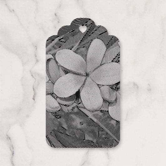 Plumeria Geschenkanhänger (Rückseite)