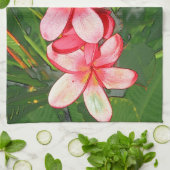 Plumeria Geschirrtuch (Gefaltet)