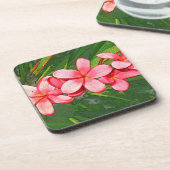Plumeria Getränkeuntersetzer (Linke Seite)