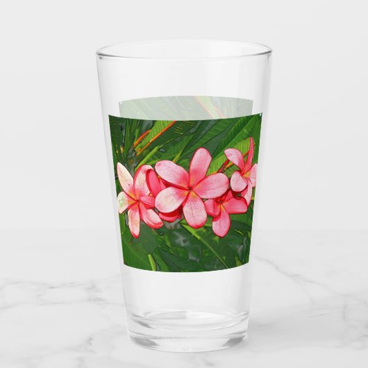 Plumeria Glas (Vorderseite)