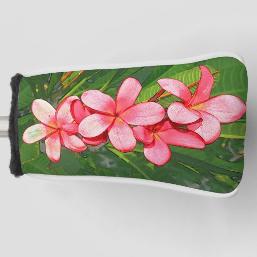 Plumeria Golf Headcover (Vorderseite)