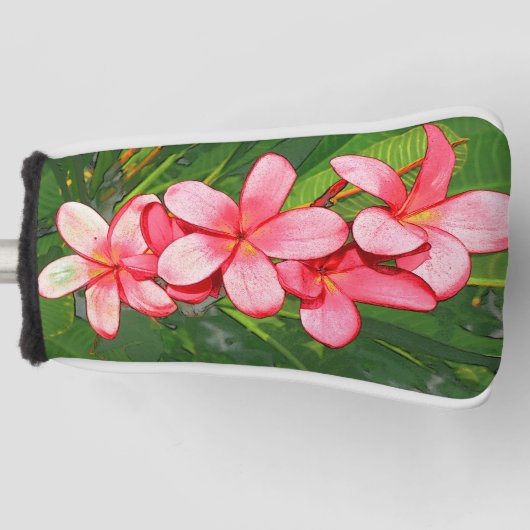 Plumeria Golf Headcover (Vorderseite)